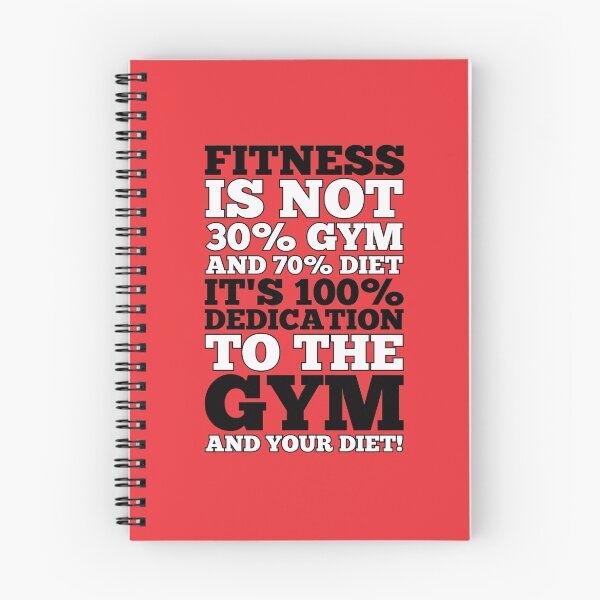 Item preview, Fitness Is Not 30% Gym And & 70% Diet It’s 100% Dedication To The Gym And Your Diet! - Gym Motivational Quotes designed and sold by Labno4.