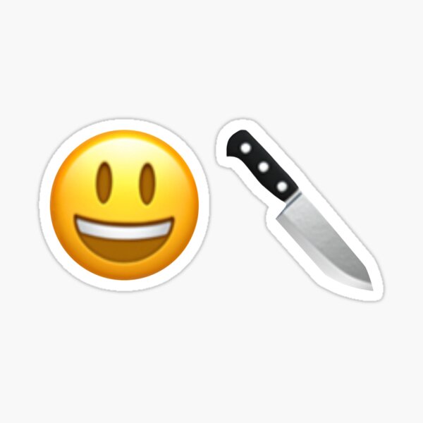 cursed emoji with knife Meme Generator - Imgflip