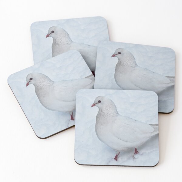 Item preview, White dove on snow designed and sold by Photostacia.