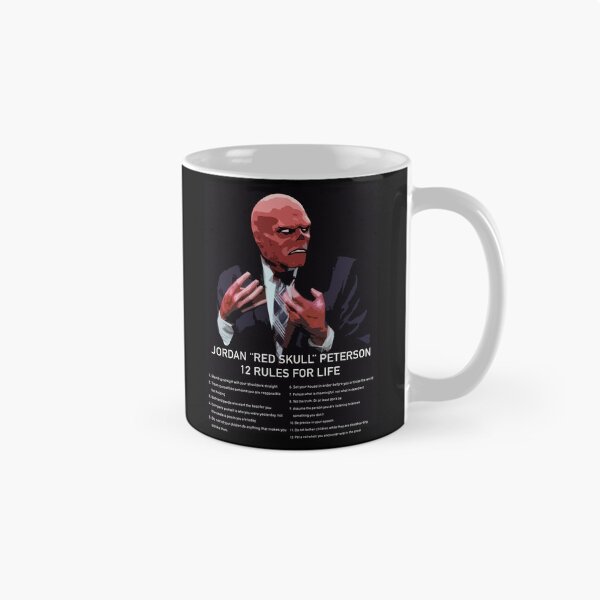 Item preview, Red Skull Jordan Peterson 12 Rules For Life designed and sold by JamiePullThatUp.