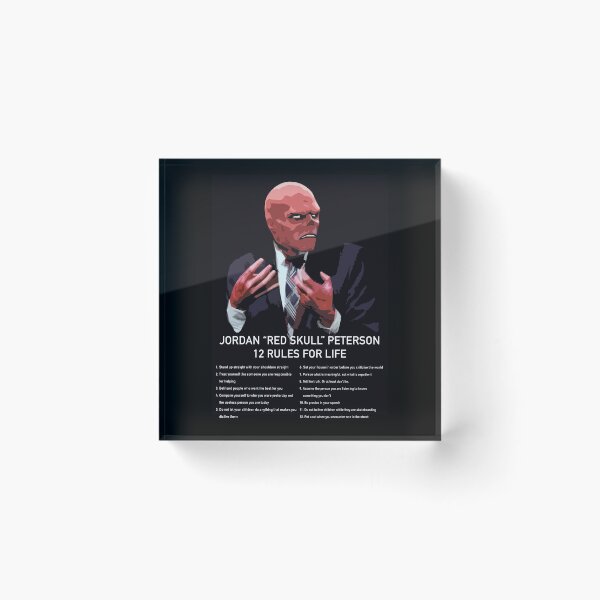 Item preview, Red Skull Jordan Peterson 12 Rules For Life designed and sold by JamiePullThatUp.