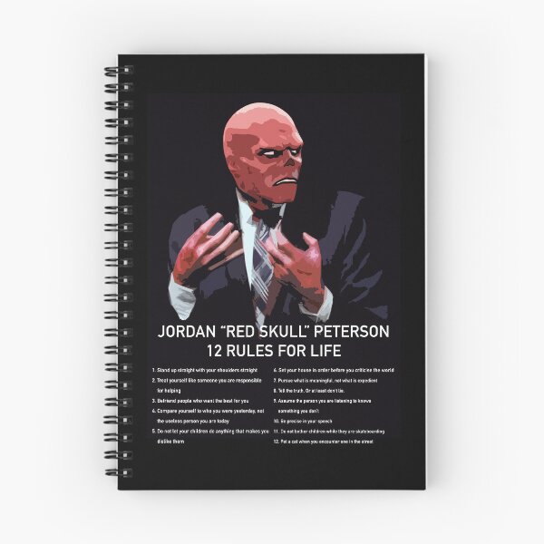 Item preview, Red Skull Jordan Peterson 12 Rules For Life designed and sold by JamiePullThatUp.