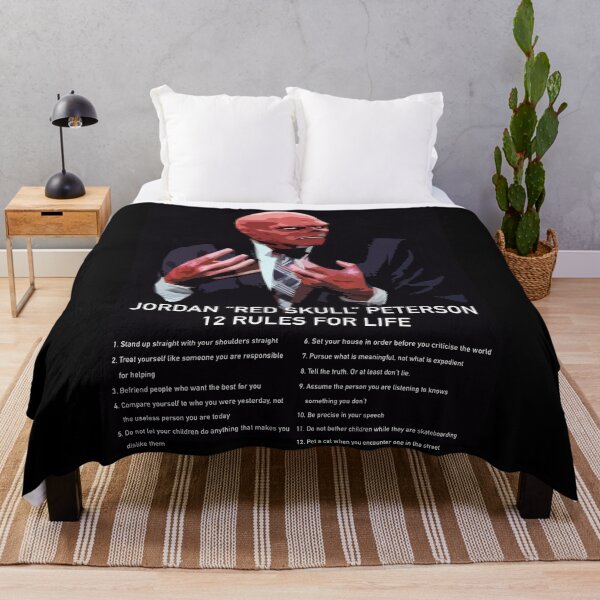 Item preview, Red Skull Jordan Peterson 12 Rules For Life designed and sold by JamiePullThatUp.