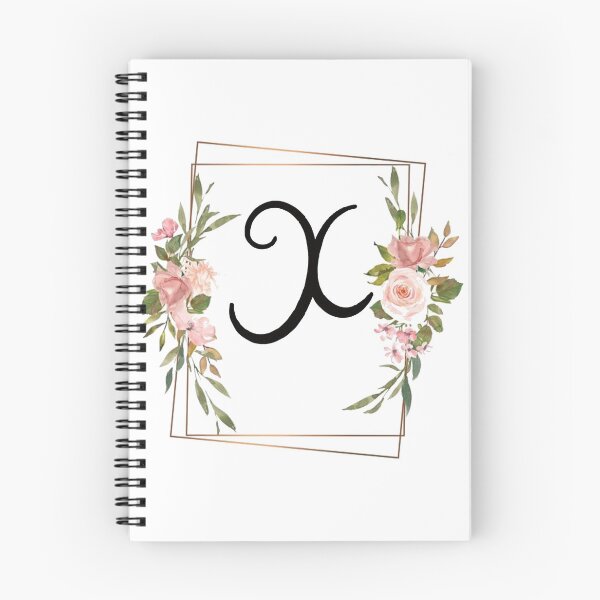 Item preview, Floral letter X monogram designed and sold by JustSeasons.