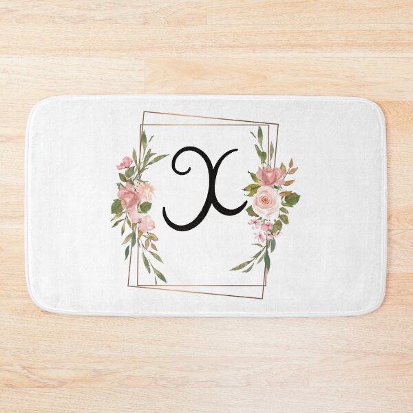 Item preview, Floral letter X monogram designed and sold by JustSeasons.
