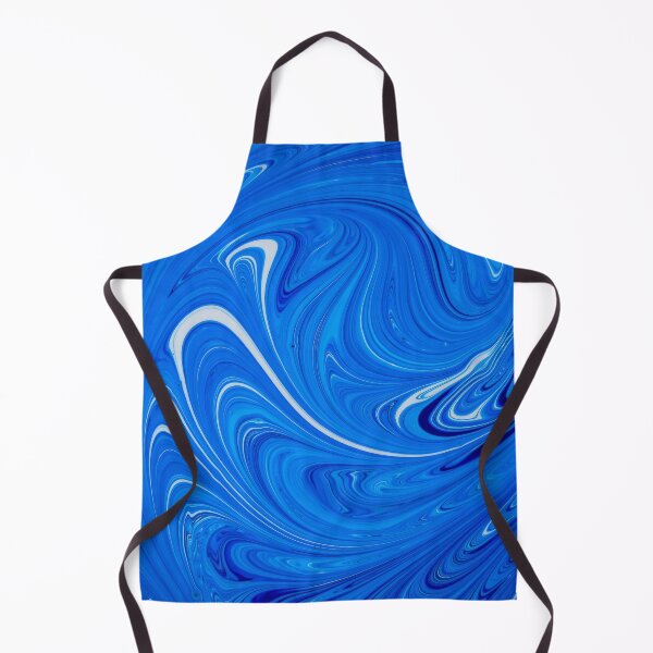 Item preview, Abstract blue and white paint swirls designed and sold by Photostacia.