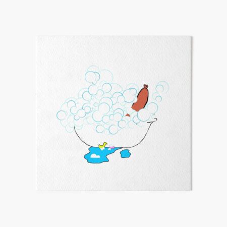 The Bathed Weiner Art Board Print