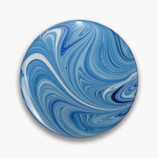 Item preview, Abstract light blue and white paint swirls designed and sold by Photostacia.