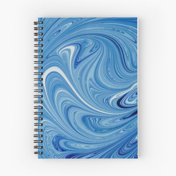 Item preview, Abstract light blue and white paint swirls designed and sold by Photostacia.