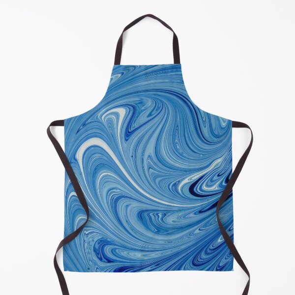 Item preview, Abstract light blue and white paint swirls designed and sold by Photostacia.