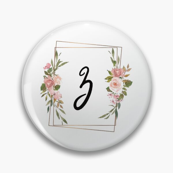 Item preview, Floral letter Z monogram designed and sold by JustSeasons.