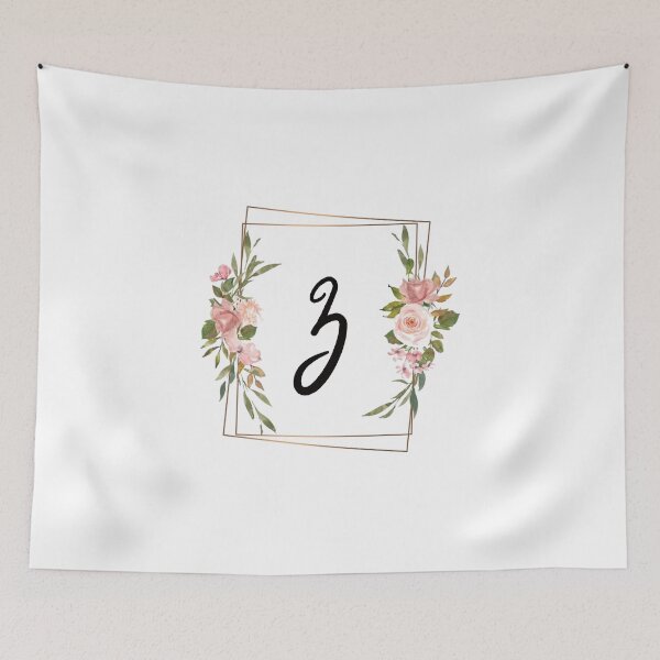 Item preview, Floral letter Z monogram designed and sold by JustSeasons.