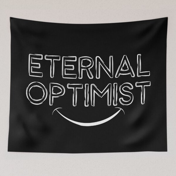 Item preview, Eternal Optimist Smile White | Optimistic Motivational And Inspirational Quote Tee designed and sold by knapst.