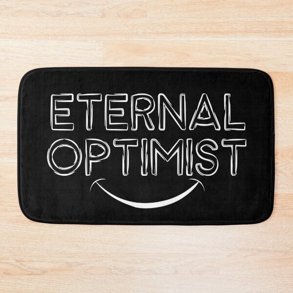 Item preview, Eternal Optimist Smile White | Optimistic Motivational And Inspirational Quote Tee designed and sold by knapst.