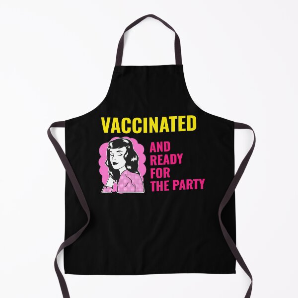 Item preview, Vaccinated and ready for the party retro girl designed and sold by PG Illustration.