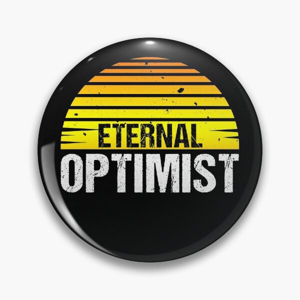Item preview, Eternal Optimist Retro Vintage Yellow Sunset | Optimistic Happiness Funny Quote Tee designed and sold by knapst.