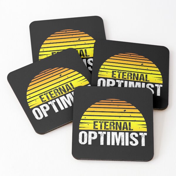 Item preview, Eternal Optimist Retro Vintage Yellow Sunset | Optimistic Happiness Funny Quote Tee designed and sold by knapst.