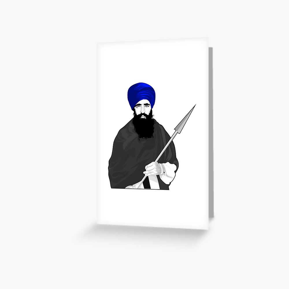 Sant Jarnail Singh Ji Khalsa Bhindranwale Smudge Painting Poster | eBay