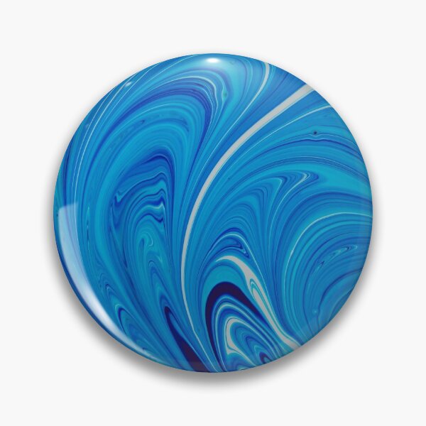Item preview, Abstract blue and white paint swirls designed and sold by Photostacia.