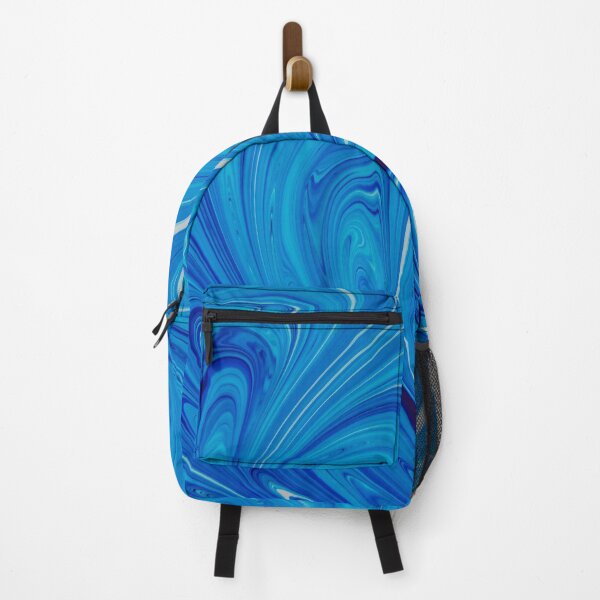 Item preview, Abstract blue and white paint swirls designed and sold by Photostacia.
