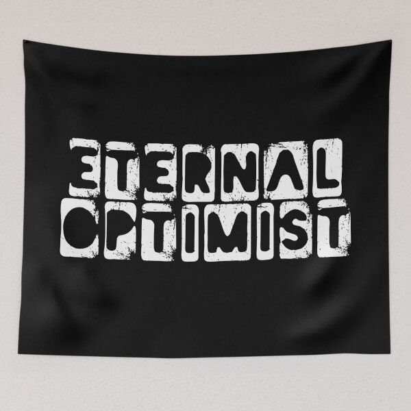 Item preview, Eternal Optimist Vintage White | Optimistic Inspirational Motivational Quote Tee designed and sold by knapst.