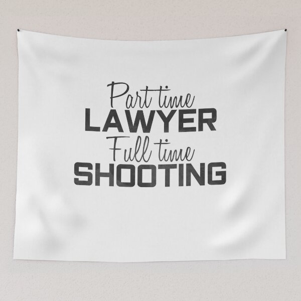 Item preview, Part time lawyer, Full time shooting | best gift for a lawyer who loves shooting designed and sold by Awesome 4 all.