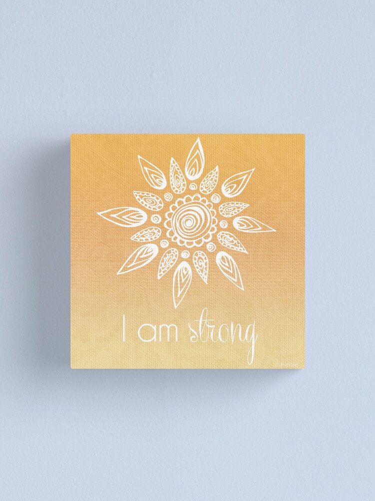Alternate view of I AM Strong Canvas Print