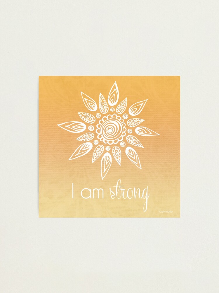 Alternate view of I AM Strong Photographic Print