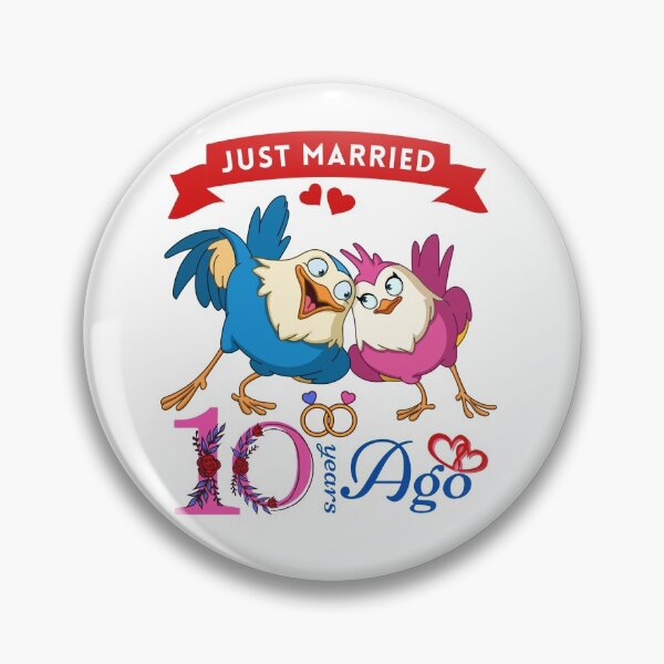 Item preview, Just married 10 years ago. Happy 10th Marriage Anniversary designed and sold by EmmaBazz.