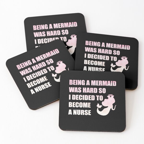 Item preview, Being a Mermaid Was Hard So I Decided To Become a Nurse designed and sold by Tshirty10.