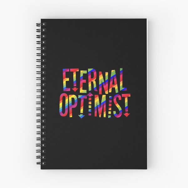 Item preview, Eternal Optimist Colorful Rainbow | Optimistic Inspirational Funny Quote Tee designed and sold by knapst.