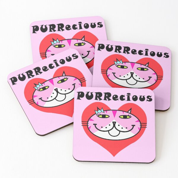 Item preview, PURRecious - Pink Stripe designed and sold by RawSunArt.