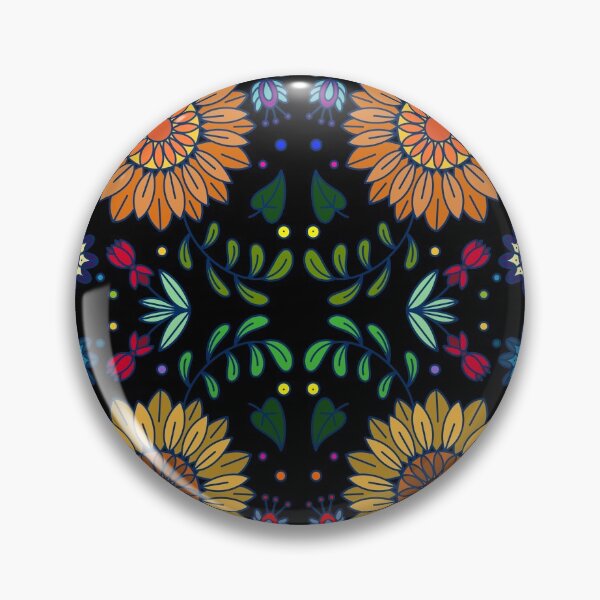 Item preview, Bright, Vibrant, Colorful Flowers On Black Background designed and sold by Gsallicat.