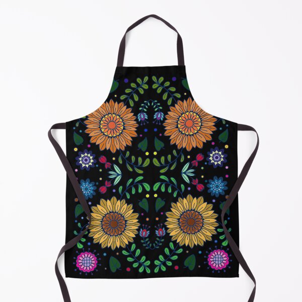Item preview, Bright, Vibrant, Colorful Flowers On Black Background designed and sold by Gsallicat.