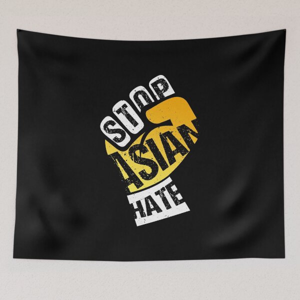 Item preview, Stop Asian Hate Violence | Nonviolence Tee With Orange Freedom Fist Design designed and sold by knapst.