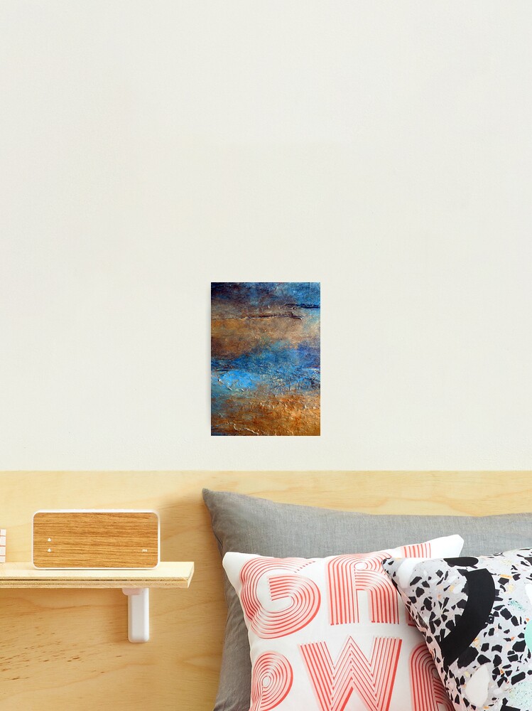 Abstract Print Of Zen Wall Art Seascape Painting By Holly Anderson Artist Cove Photographic Print By Hollyanderson Redbubble