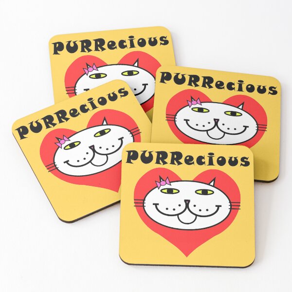 Item preview, PURRecious - White Cat designed and sold by RawSunArt.