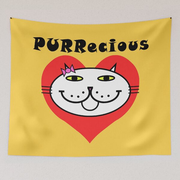Item preview, PURRecious - White Cat designed and sold by RawSunArt.