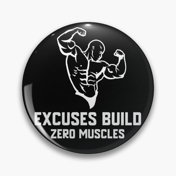 Item preview, Excuses build zero muscles (fitness) white print  designed and sold by JosTees96.