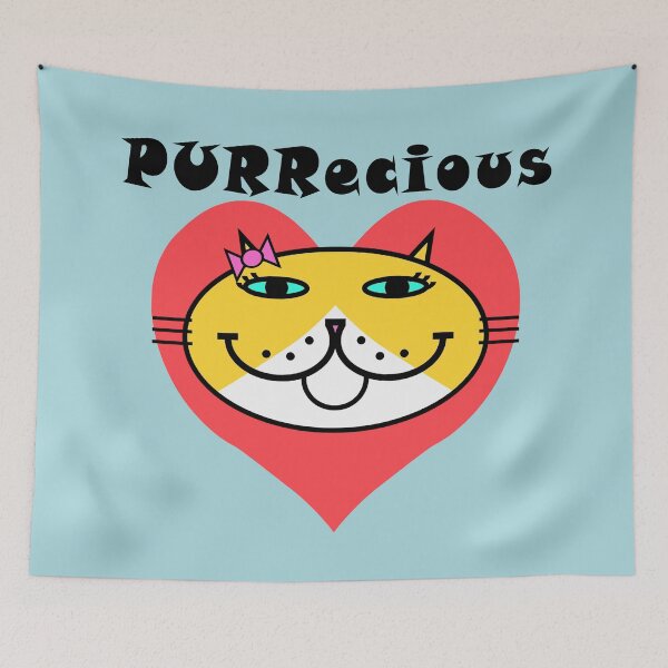 Item preview, PURRecious - Yellow Tuxedo Cat designed and sold by RawSunArt.