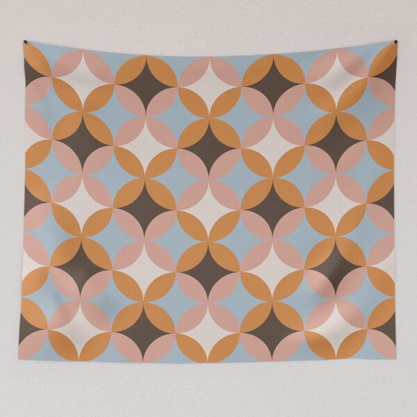 Item preview, Geometric Groovy retro pattern from the 70s - Brown and Orange designed and sold by Schuva.