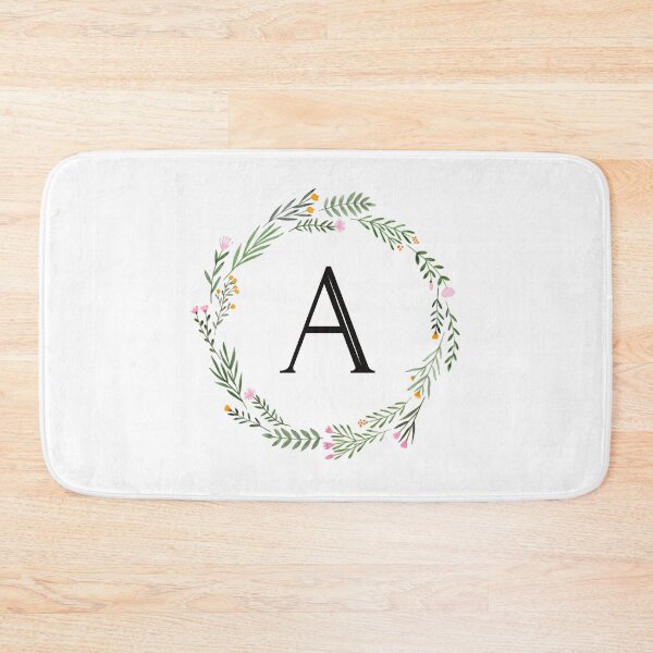 Item preview, Floral monogram letter A designed and sold by JustSeasons.
