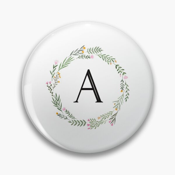 Item preview, Floral monogram letter A designed and sold by JustSeasons.