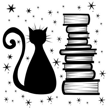 Vorschaubild zum Design Eine Katze & Bücher von thenocturnalfey