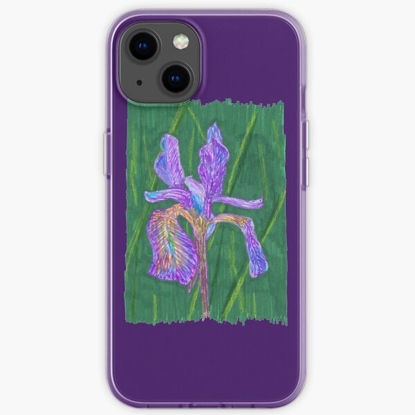 Purple Iris iPhone Soft Case