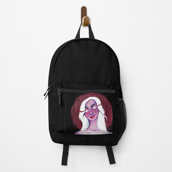 Item preview, Girl with white hair under a red moon designed and sold by Pratyasa.