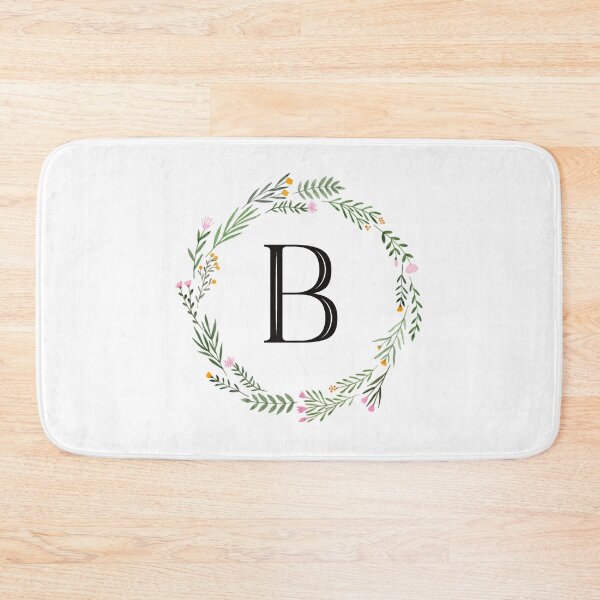 Item preview, Floral letter B monogram designed and sold by JustSeasons.