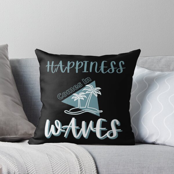 Item preview, Happiness Comes In Waves Cool Summer Design designed and sold by Wagdy-online.