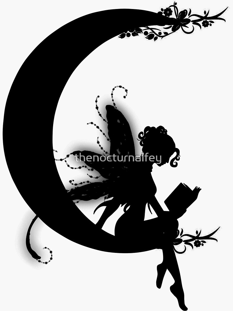 Thumbnail 3 of 3, Sticker, Nocturnal Reader designed and sold by thenocturnalfey.