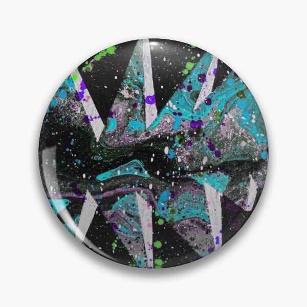 Item preview, FISHMAS TREE 2 Eye Catching Vivid Green Electric Blue Purple Black 3D Abstract Acrylic Painting designed and sold by Alistair Coull.